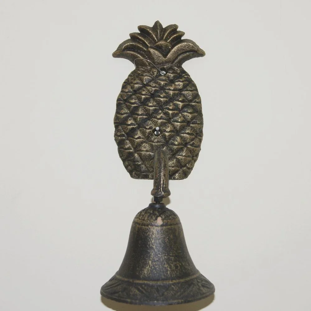 Pineapple Cast Iron Wind Chime 9 3/4" by Chesapeake Bay - Picture 1 of 3